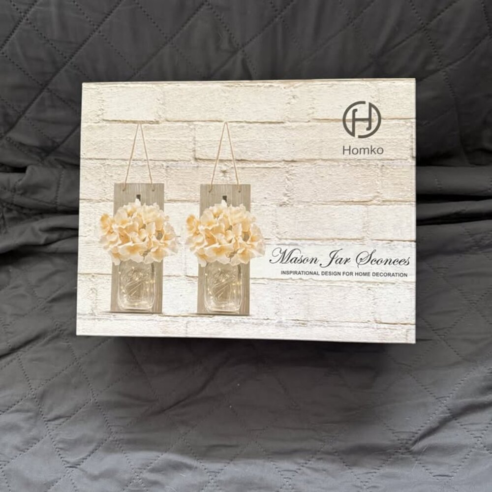Homko Mason Jar Wall Sconces